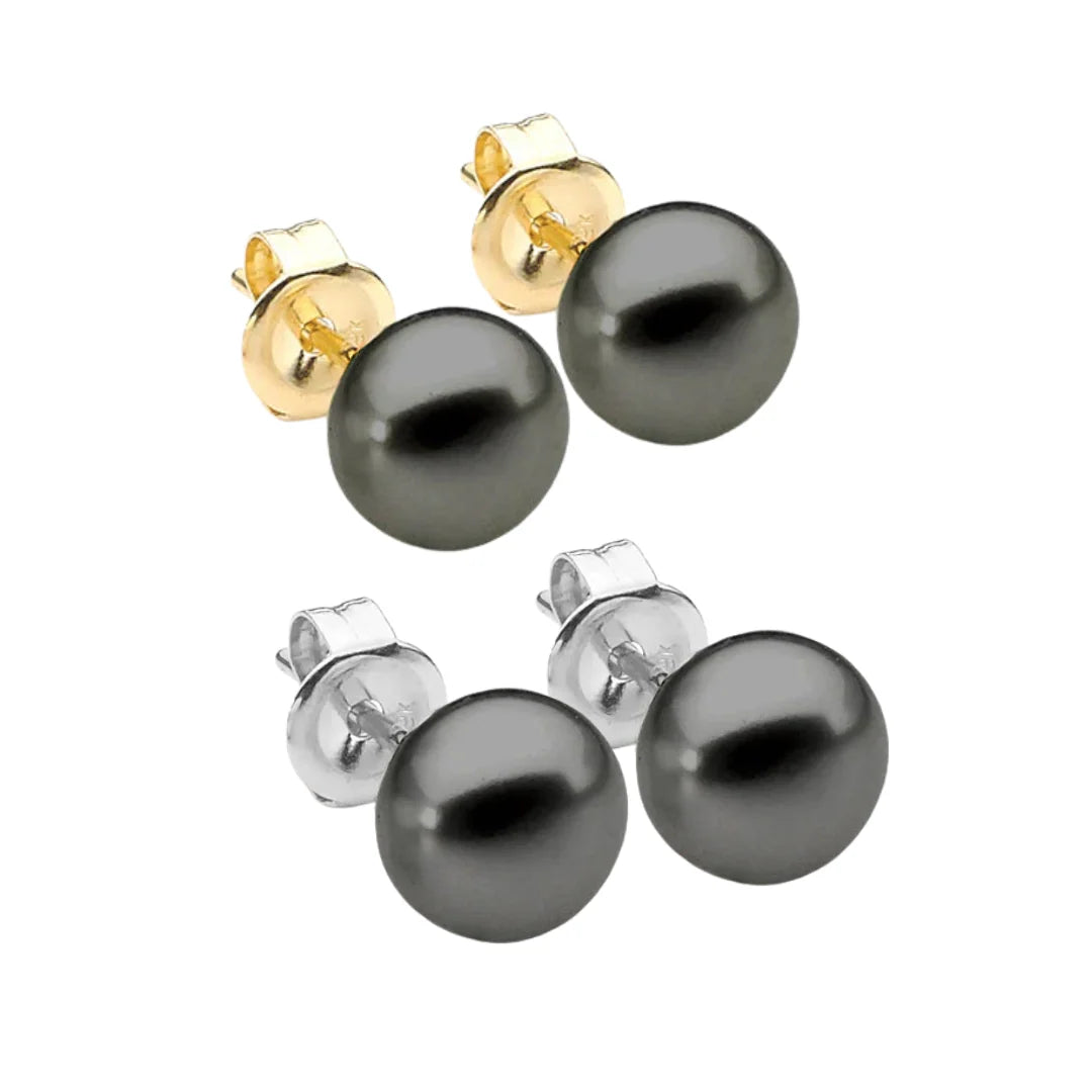 Treat yourself or someone special to our dainty Luna Studs, featuring luminous freshwater pearls in your choice of white, pink, black, or grey. Available in a range of sizes and set in Sterling Silver or 9ct Yellow or White Gold, these timeless classics are perfect for any occasion – a gift you&