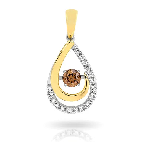 Dancer Chocolate Diamond Pendant