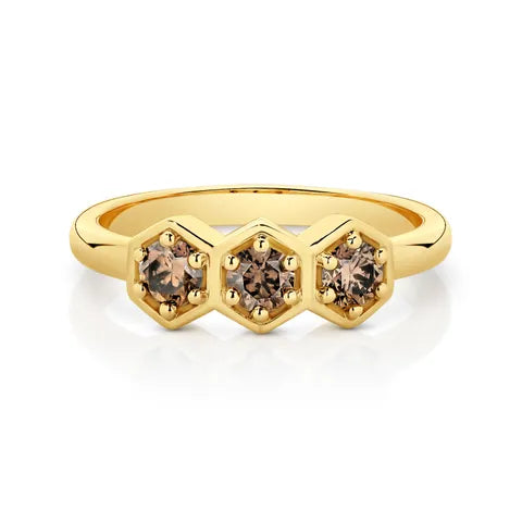 Hexagon Trinity Ring