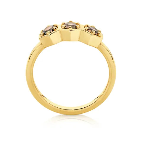 Hexagon Trinity Ring