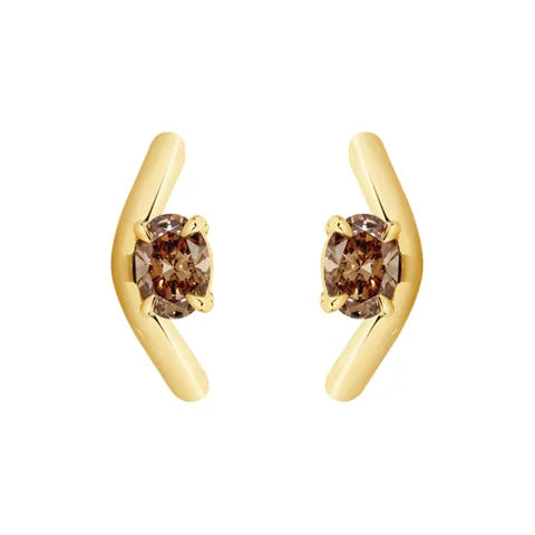 Sunset Stud Earrings in 18ct