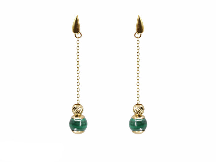 Malachite Stone Earrings