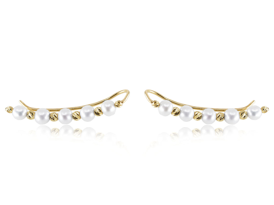 Pearl Crawler Earrings