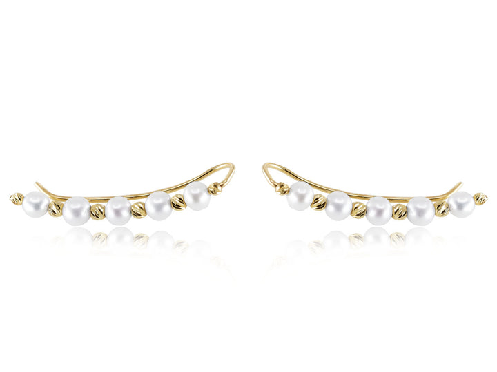 Pearl Crawler Earrings