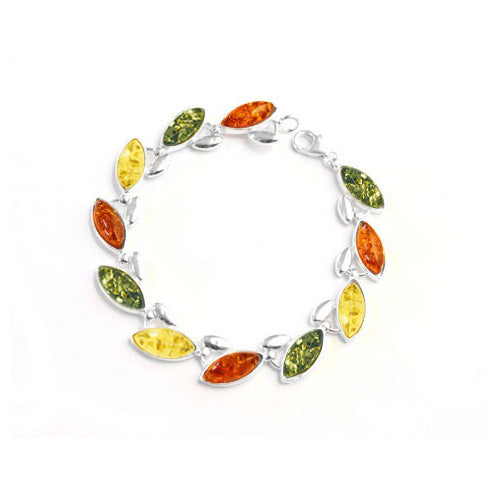 Amber Bracelet in Sterling Silver no.23