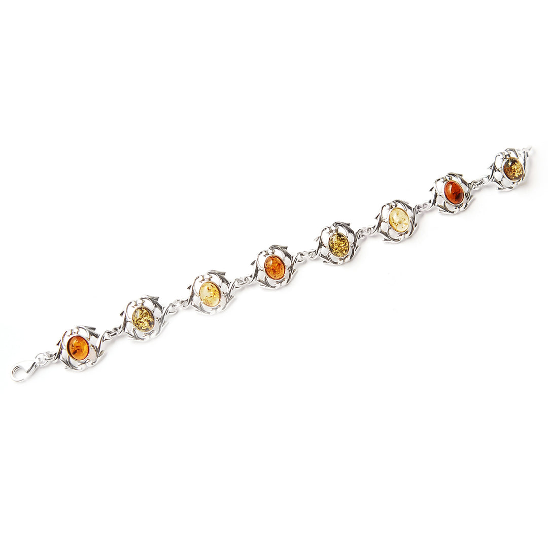 Amber Bracelet in Sterling Silver
