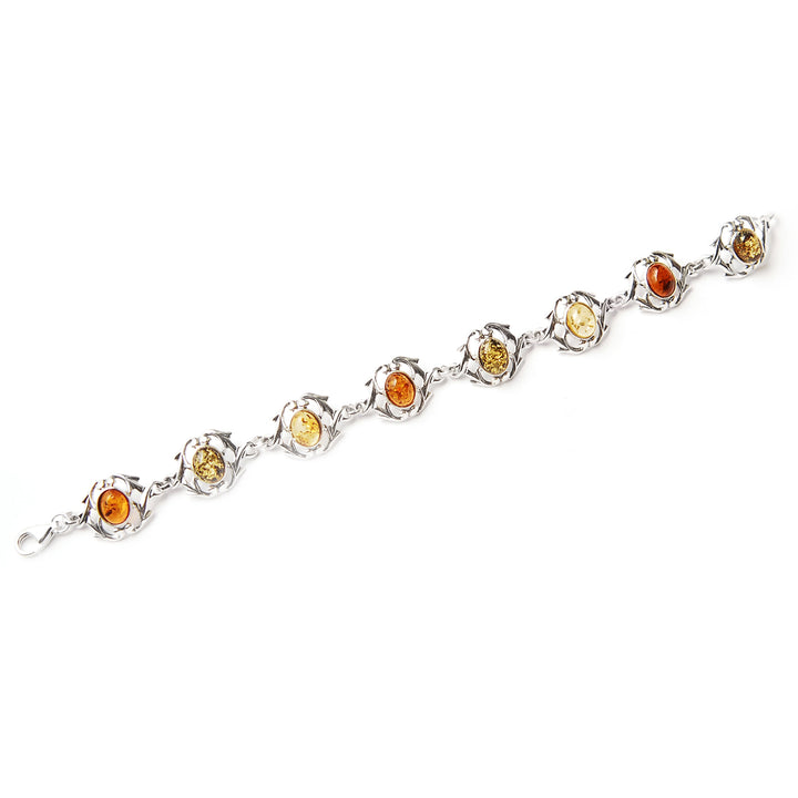 Amber Bracelet in Sterling Silver