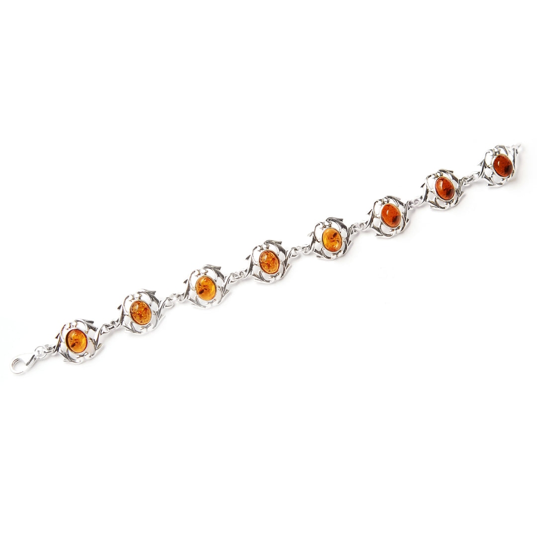 Amber Bracelet in Sterling Silver