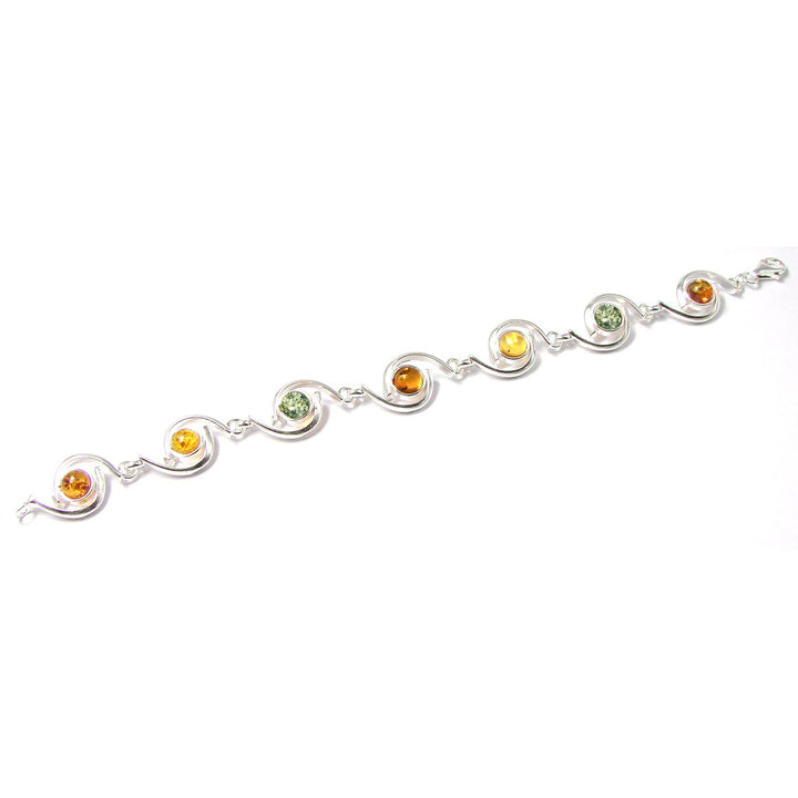 Amber Bracelet in Sterling Silver no. 29