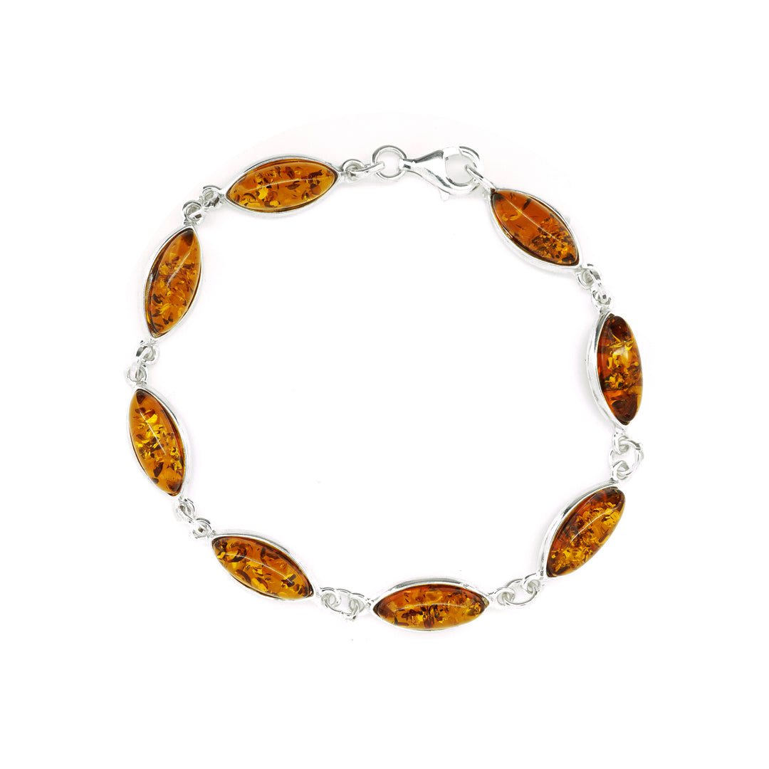 Amber Bracelet in Sterling Silver