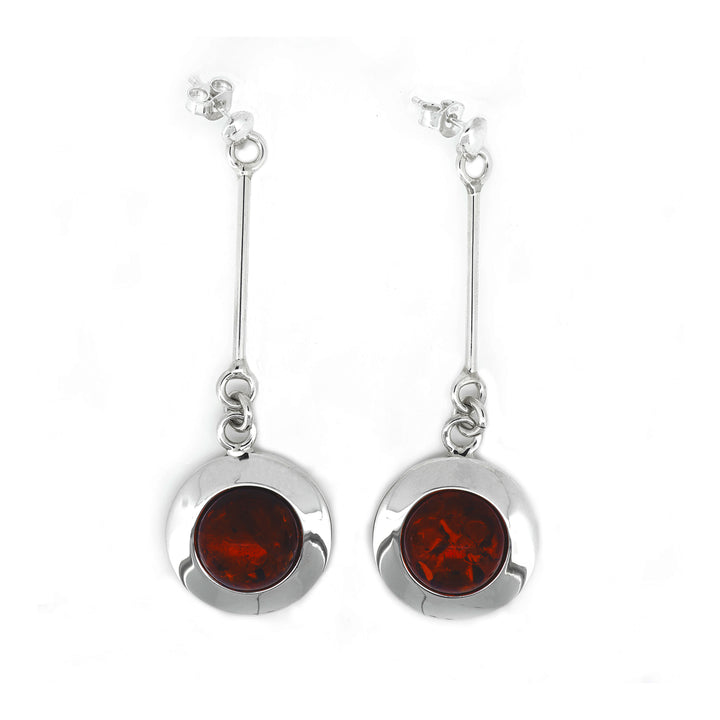 Handmade Baltic Amber Dangles Earrings