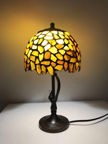 Tiffany Style Amber Lamp - Exclusive