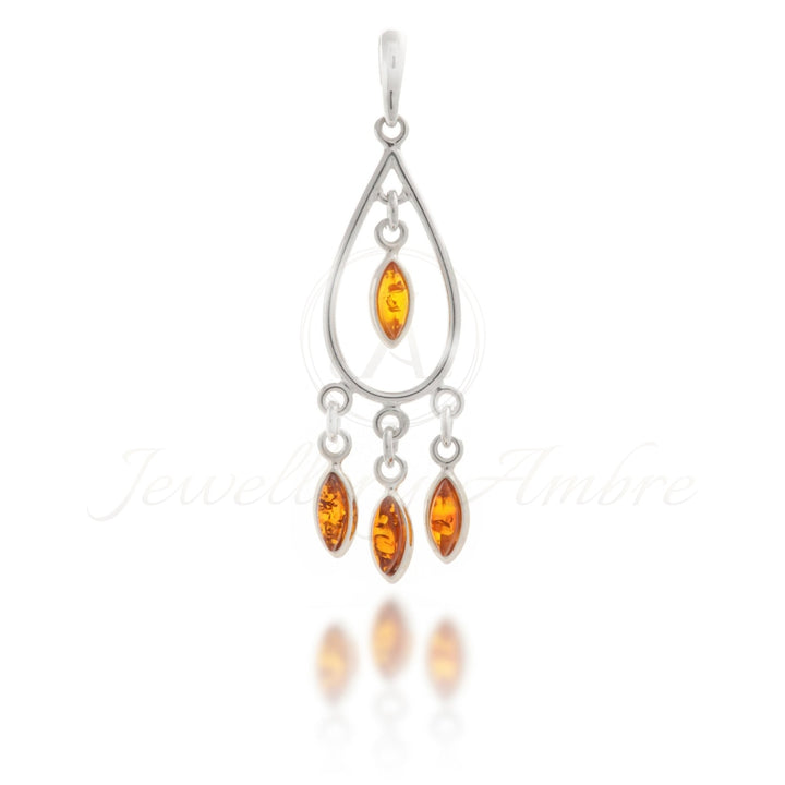 Amber Boho Pendant In Sterling Silver No. 6 Brown Charms & Pendants