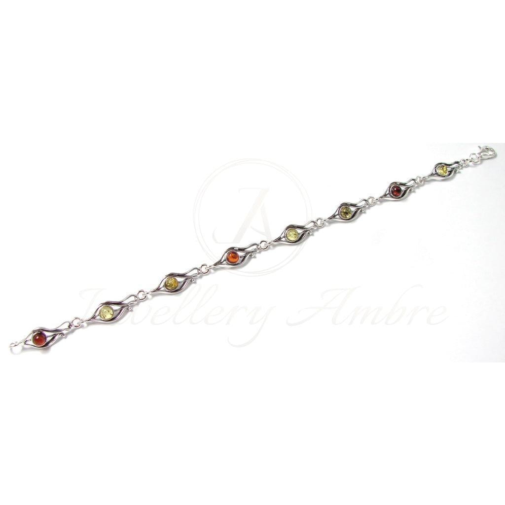 Amber Bracelet In Sterling Silver Color Bracelets
