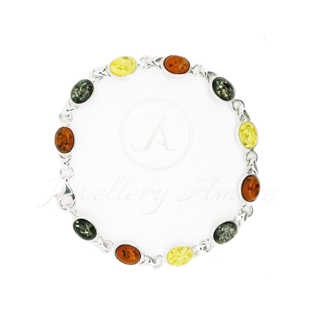 Amber Bracelet In Sterling Silver Color Bracelets
