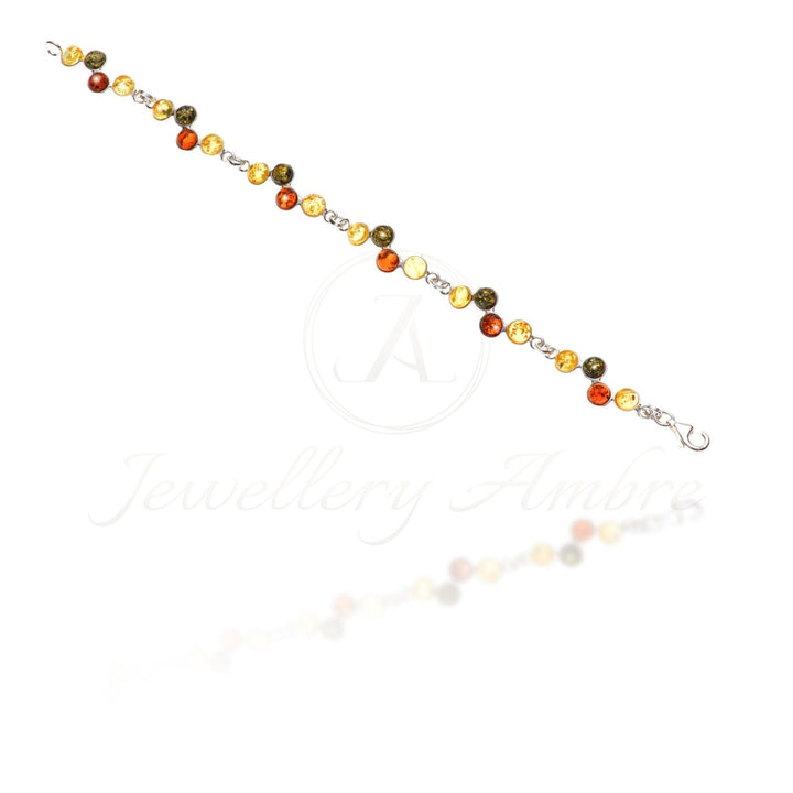 Amber Bracelet In Sterling Silver No.14 Color Bracelets