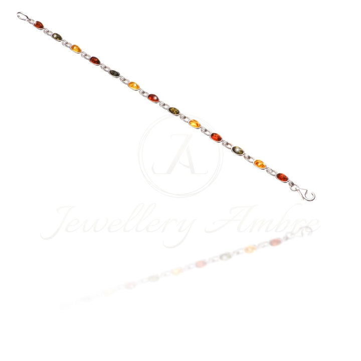 Amber Bracelet In Sterling Silver No.38 Color Bracelets