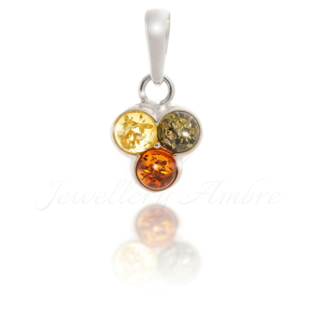 Amber Clubs Pendant In Sterling Silver Color Charms & Pendants