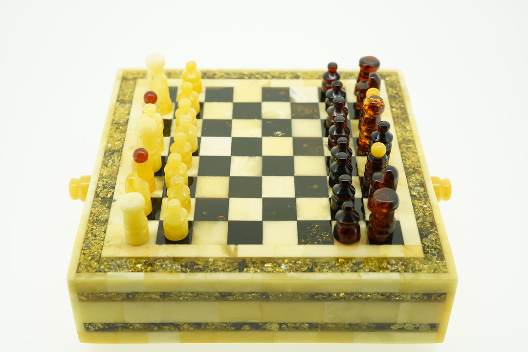 Amber Chess Set
