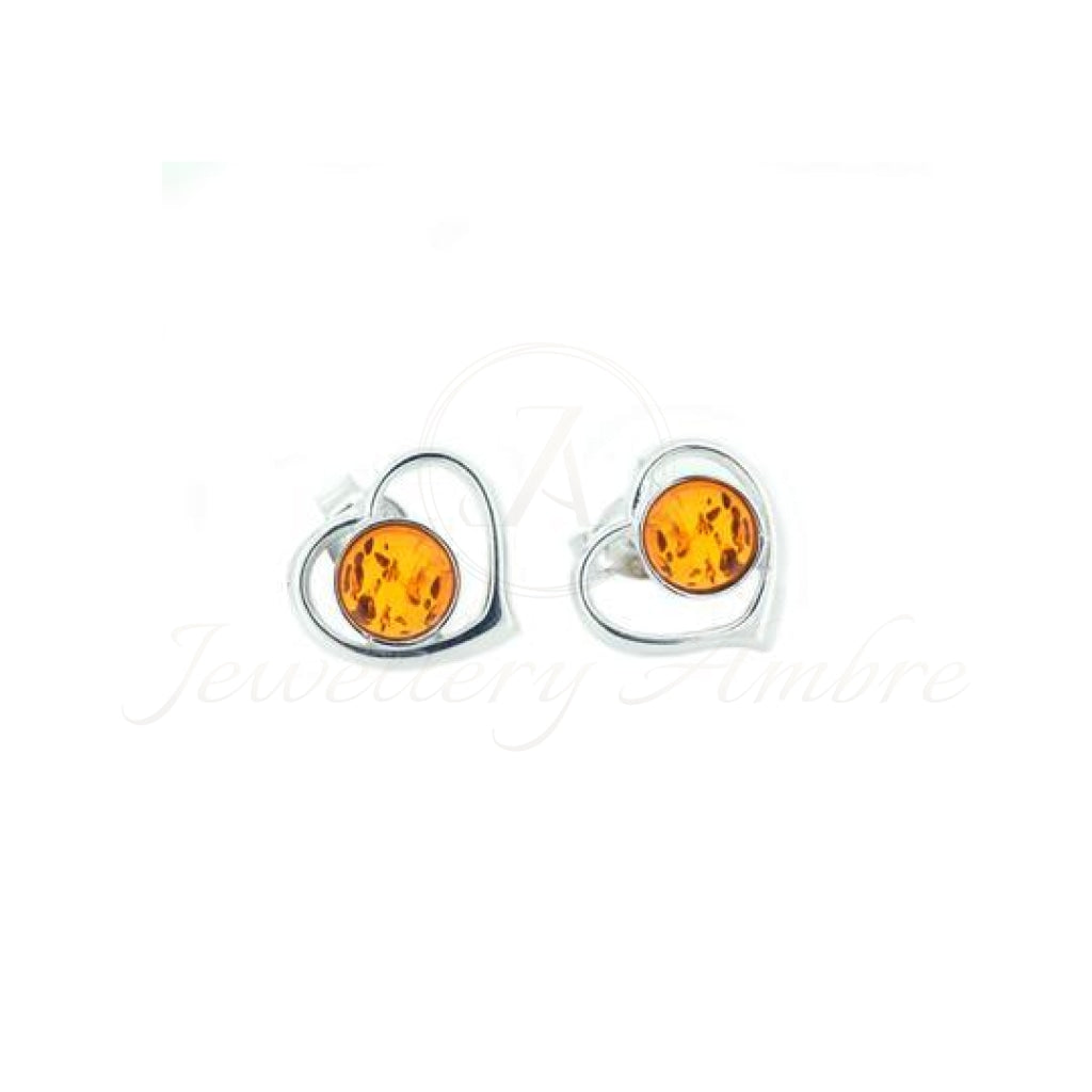 Delicate Heart Studs In Sterling Silver Earrings