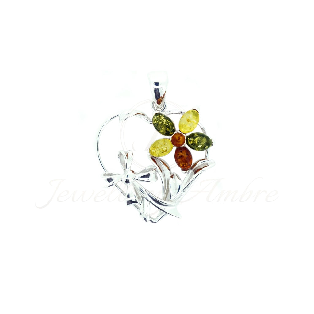 Beautiful Amber Pendant Colorful/Brown